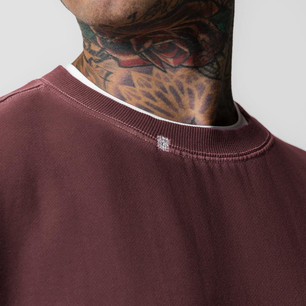 0861. Tech Essential™ Distressed Crewneck - Faded Grey Product Image
