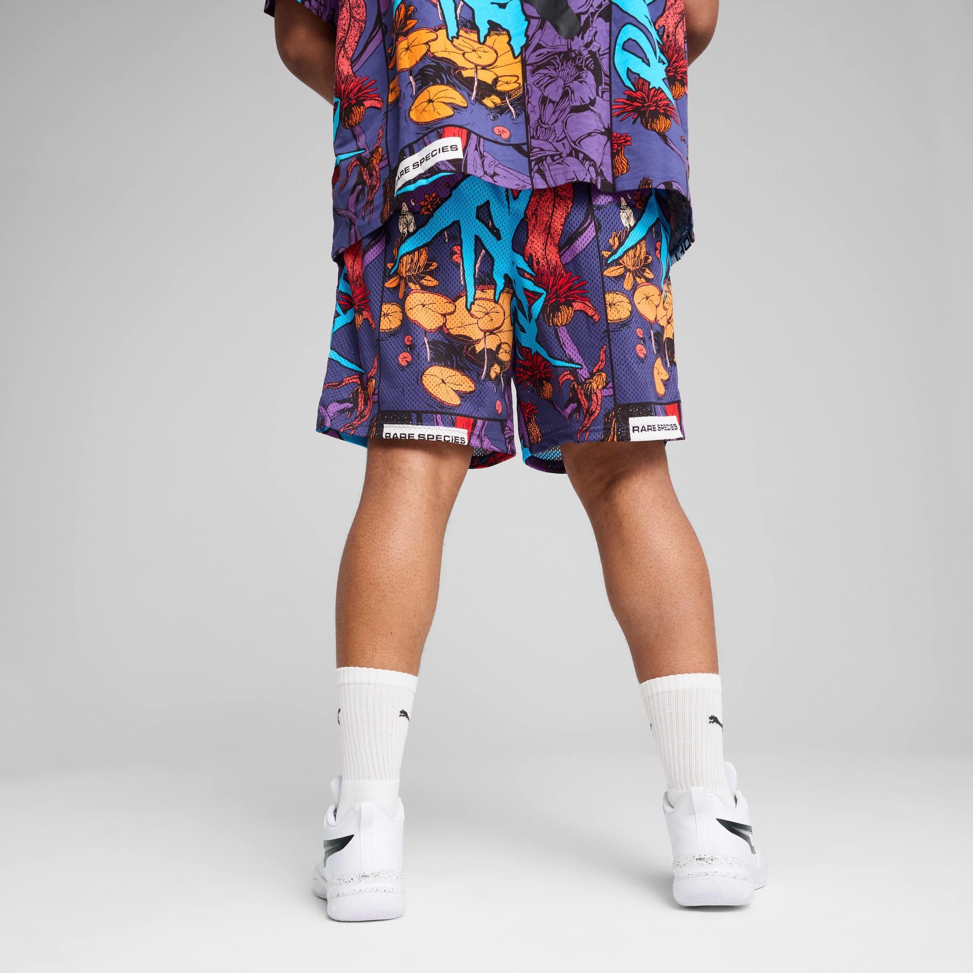PUMA x LAMELO BALL Phoenix Men's Shorts in Blue Crystal/Aop Product Image