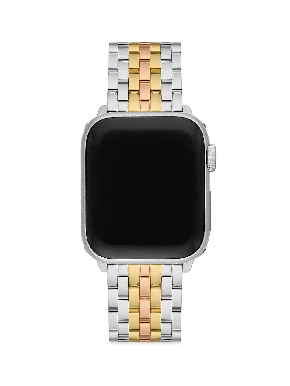 Michele Apple Watch Tri-Tone 18K Gold-Plated Bracelet, 38-49mm Product Image