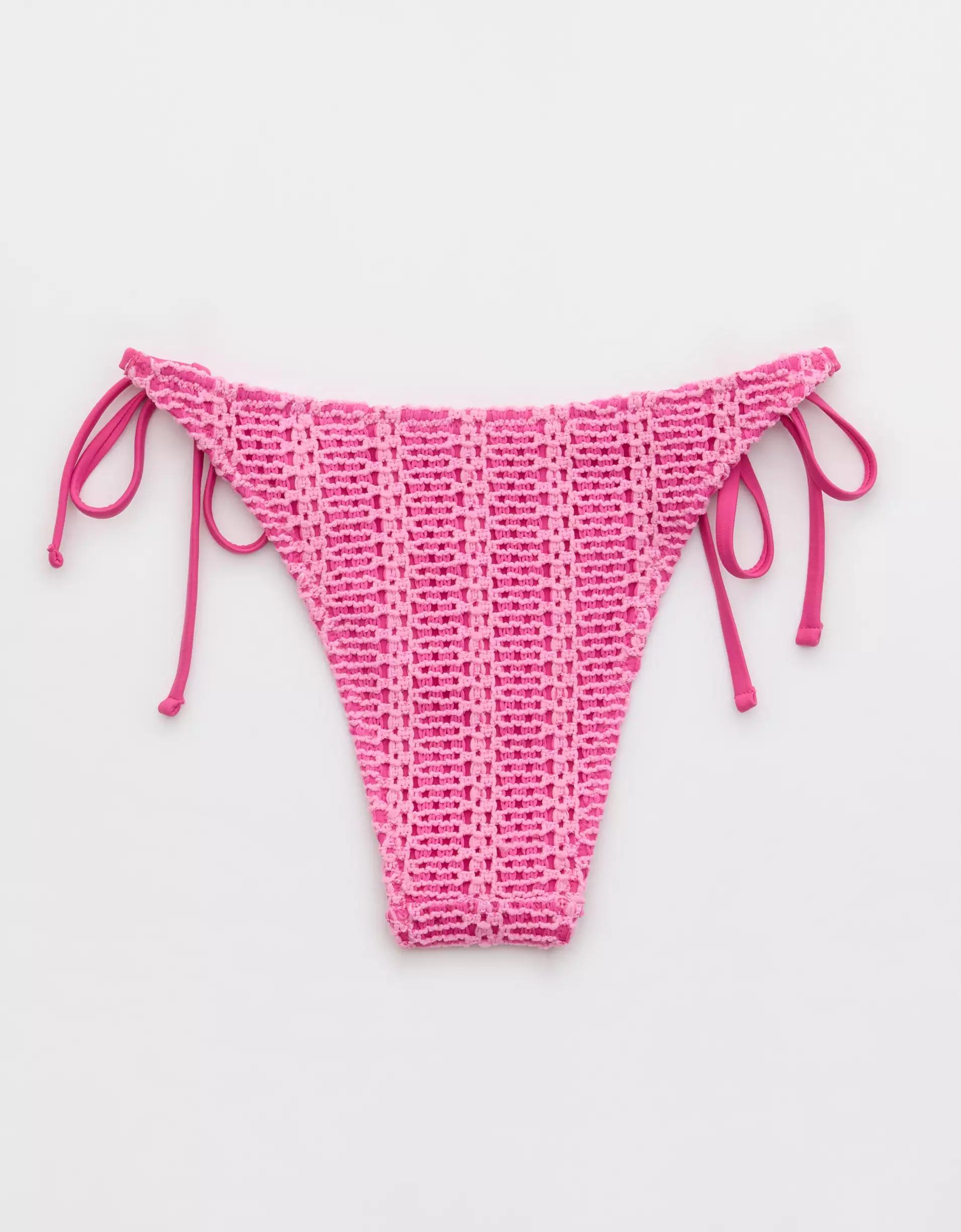 Aerie The Sunbun Cloudweave Crochet Bikini Bottom Product Image