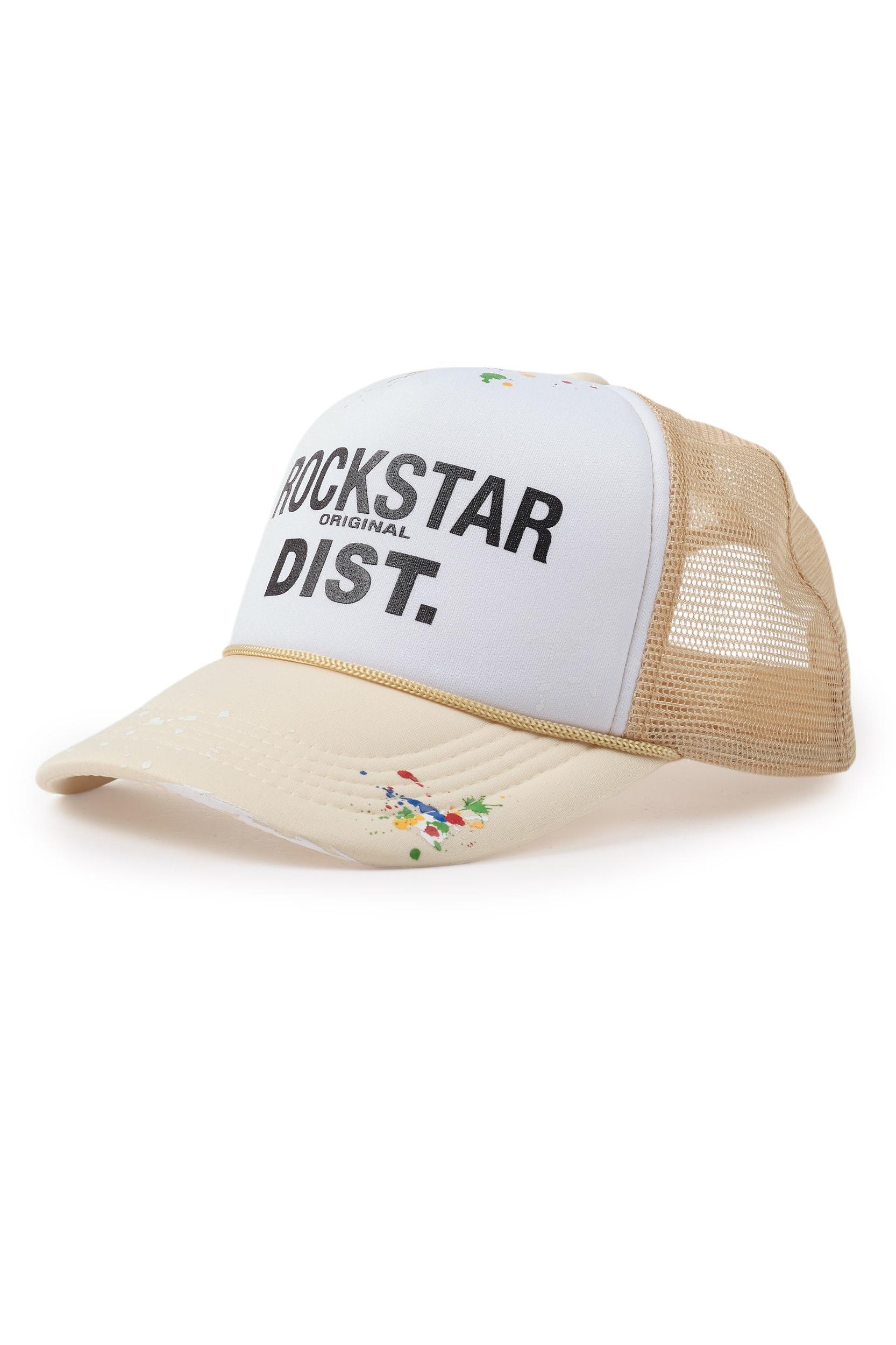 Good Side Only Beige/White Trucker Hat Female Product Image