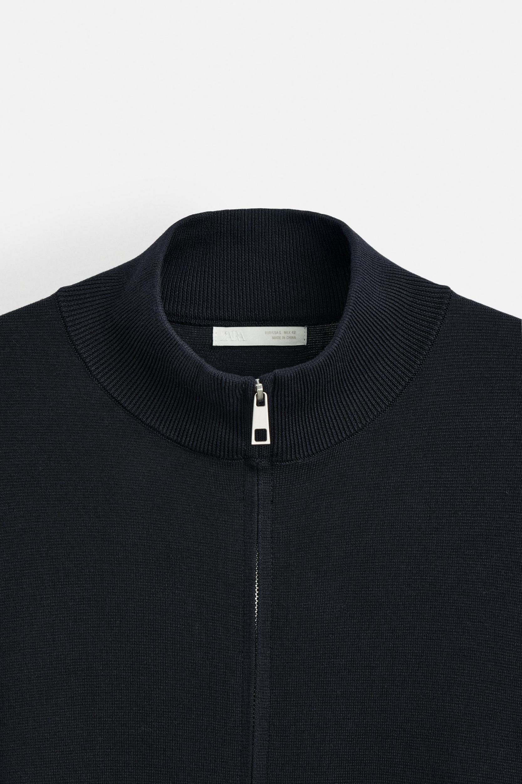 ZIPPERED MOCK NECK CARDIGAN Product Image