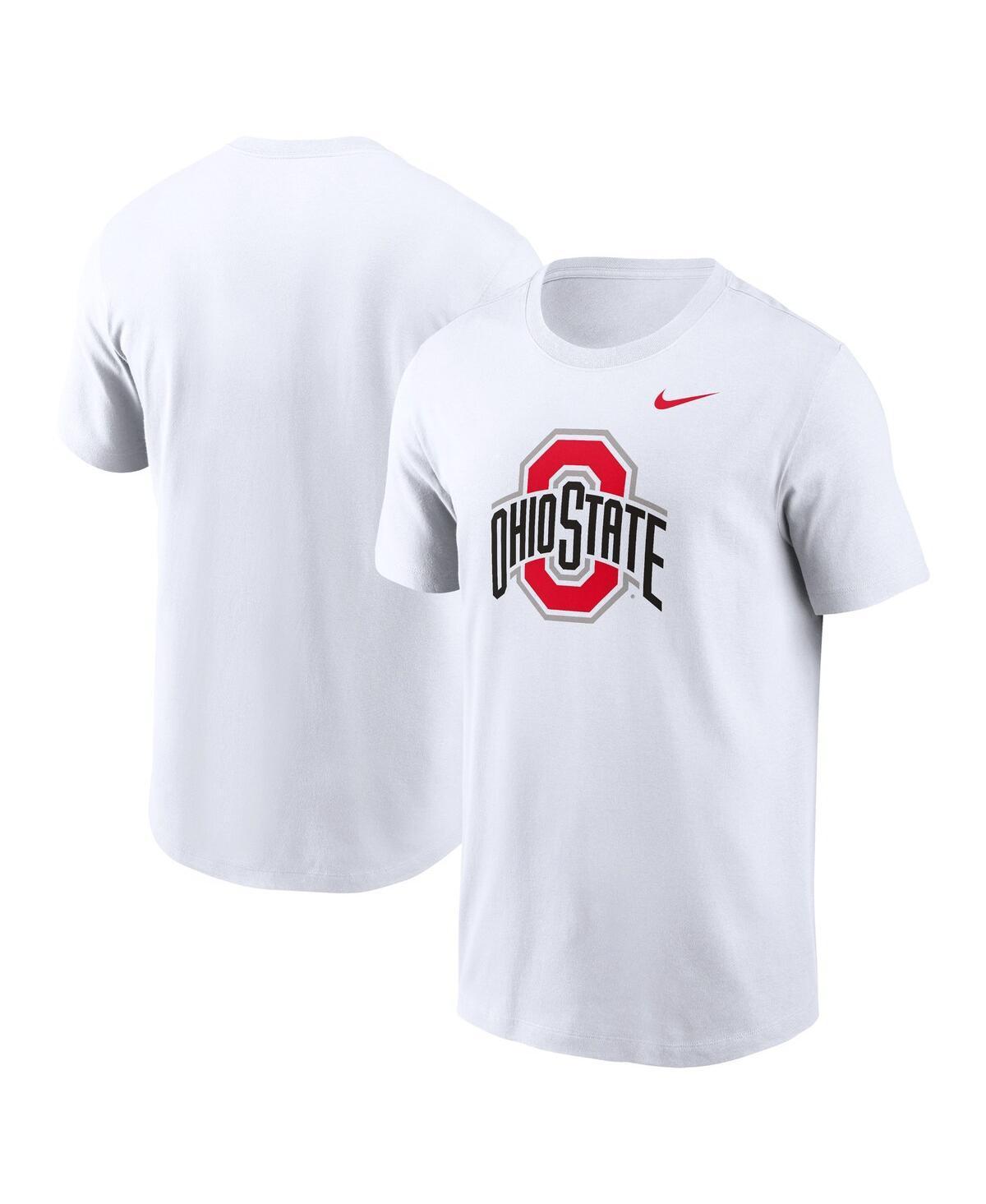 Men's Nike White Ohio State Buckeyes Primetime Evergreen Logo T-Shirt, Size: XL Product Image