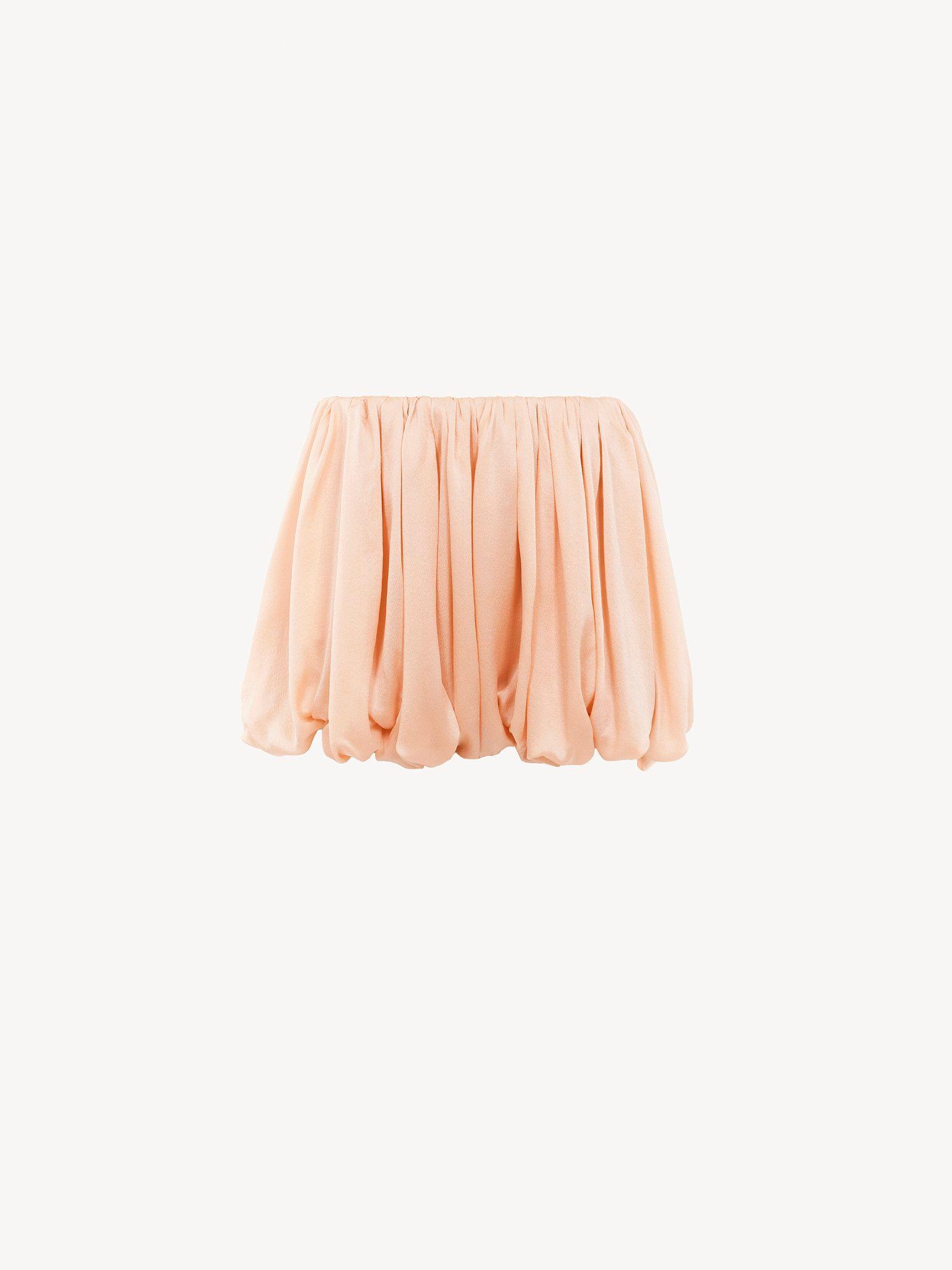 Mini bloomer shorts in silk charmeuse Product Image