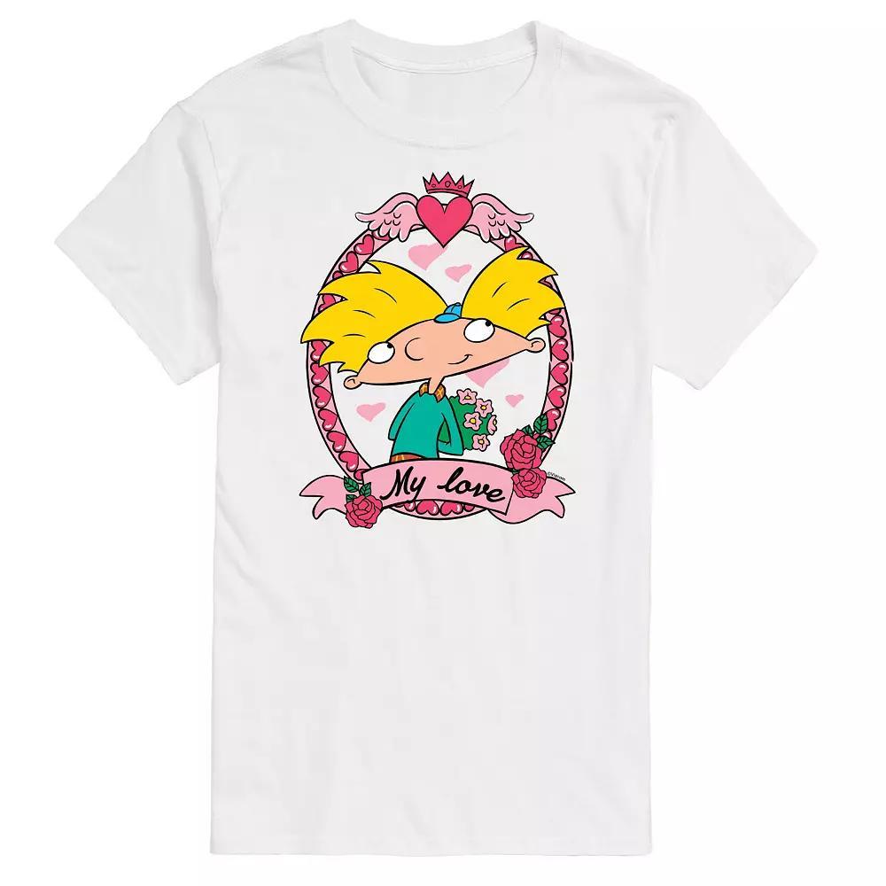 Big & Tall Hey Arnold! My Love Arnold Portrait Graphic Tee, Mens Product Image