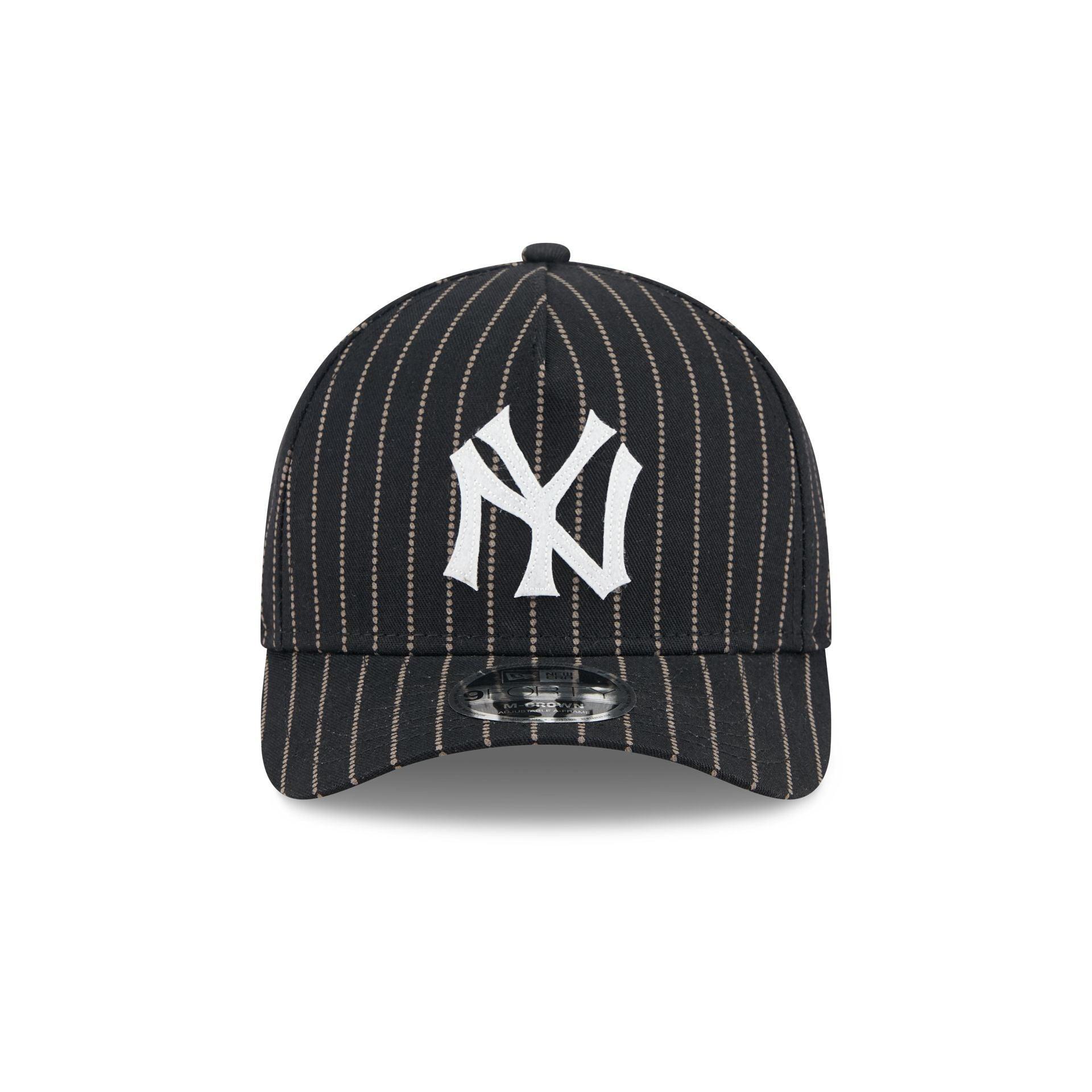 New York Yankees Dotted Pinstripe 9FORTY M-Crown A-Frame Adjustable Hat Male Product Image