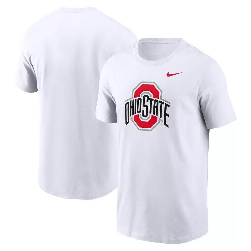 Men's Nike White Ohio State Buckeyes Primetime Evergreen Logo T-Shirt, Size: XL Product Image