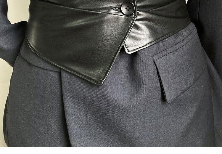 Faux Leather / Fabric Cincher Belt (Various Designs) Product Image