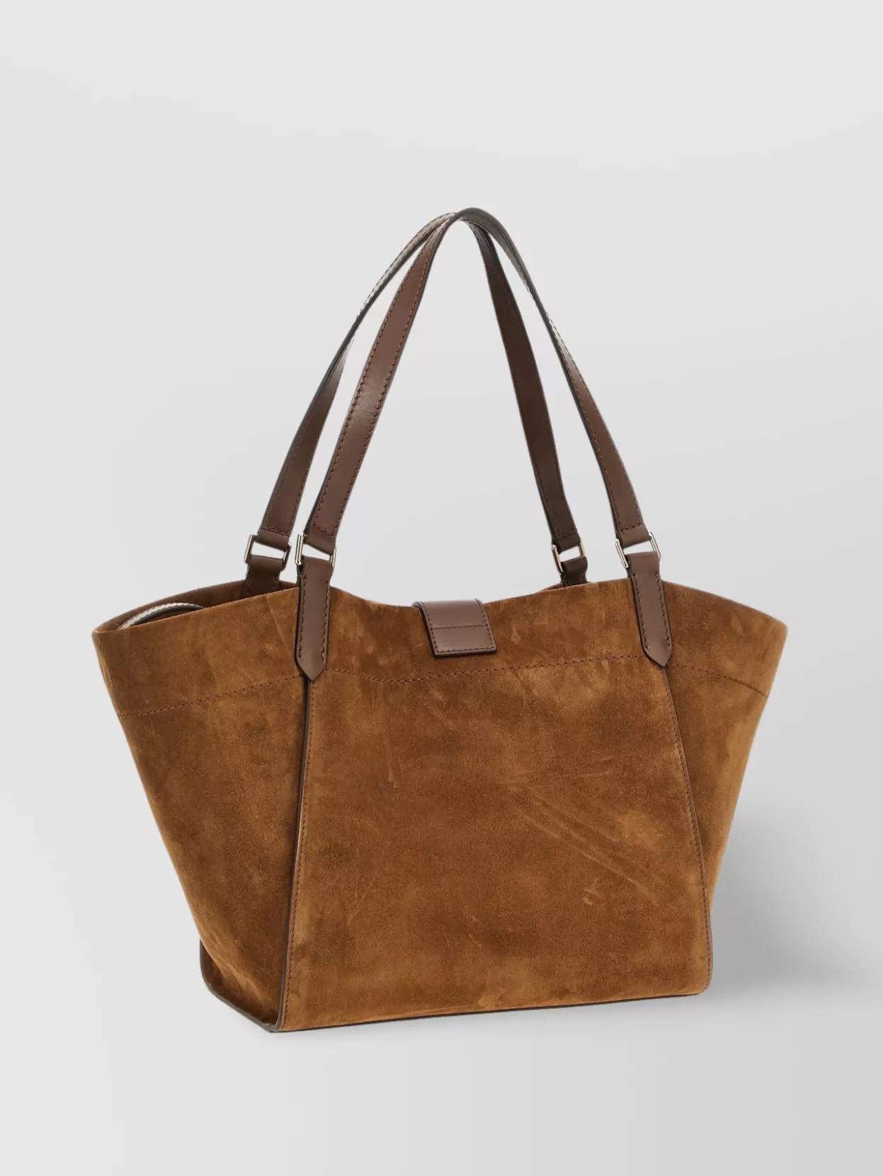 TOM FORD 'tara' Tote Bag Dual Handles In Brown Product Image