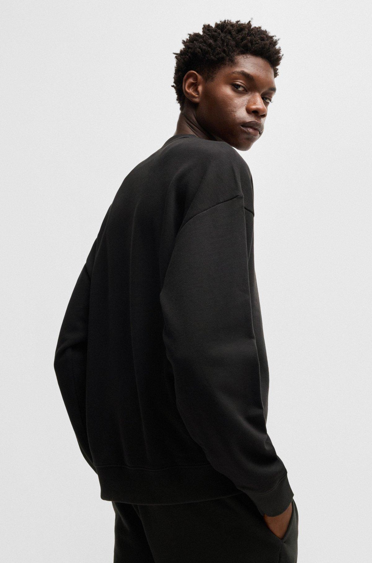 Relaxed-fit sweatshirt in cotton terry with logo print Product Image