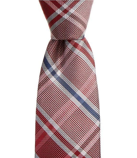 Hickey Freeman Plaid 3 1/4#double; Silk Tie Product Image