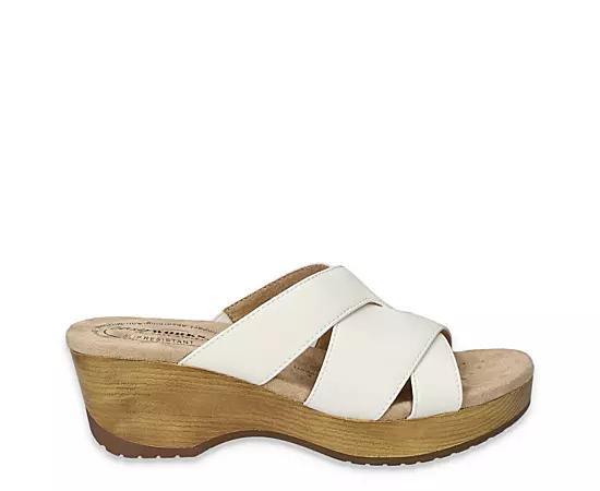 Easy Street Ren Women's Slip-Resistant Sandals, Size: 8, White Product Image