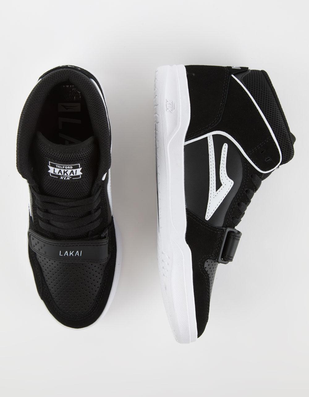 LAKAI Telford Low Mens Shoes - BLK/WHT Product Image