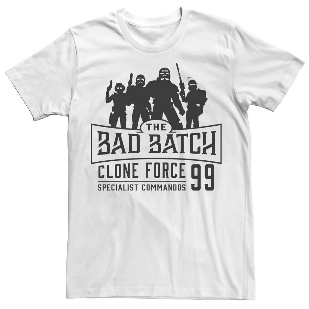 Men's Star Wars: The Clone Wars Bad Batch Emblem Tee, Size: XL, White Product Image