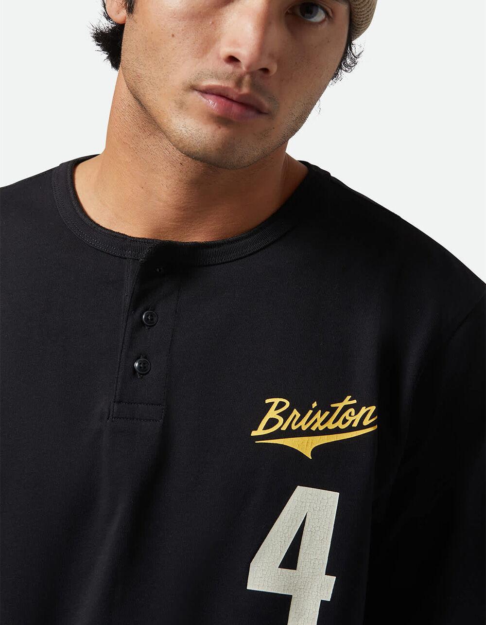 BRIXTON The League Mens Baseball Tee - BLACK Product Image