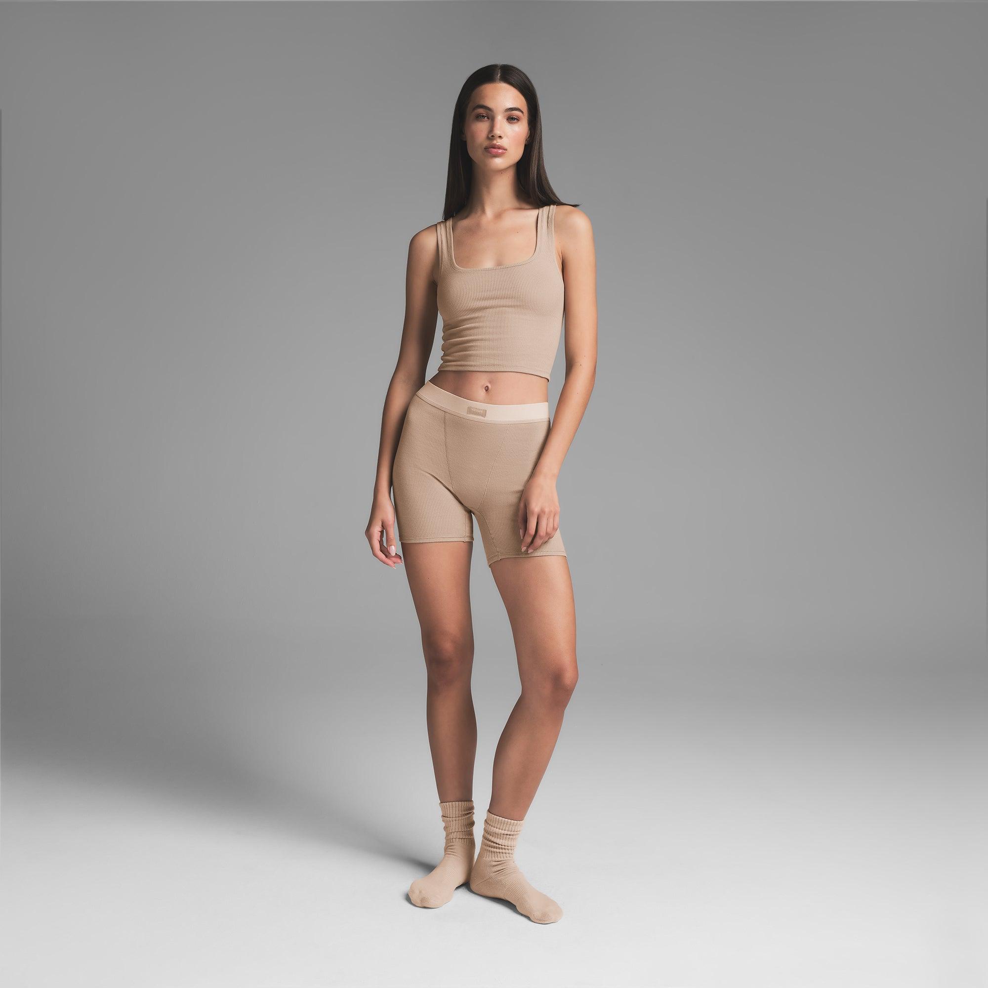 COTTON RIB TANK | LATTE Product Image