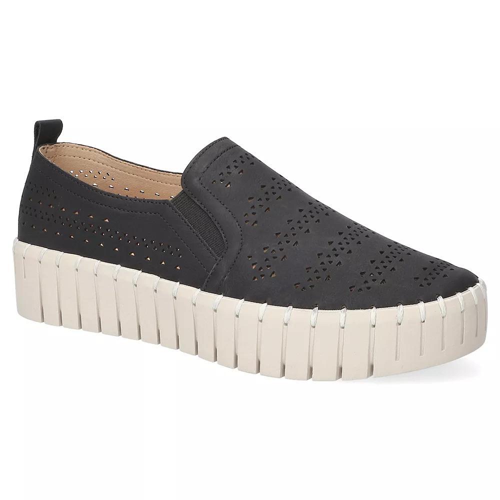 Peppy by Easy Street Women's Platform Sneakers, Size: 7.5, Black Product Image