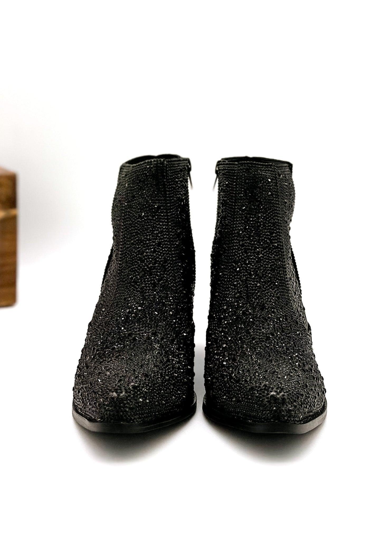Shine Star Rhinestone Bootie in Silver (Online Exclusive) Product Image