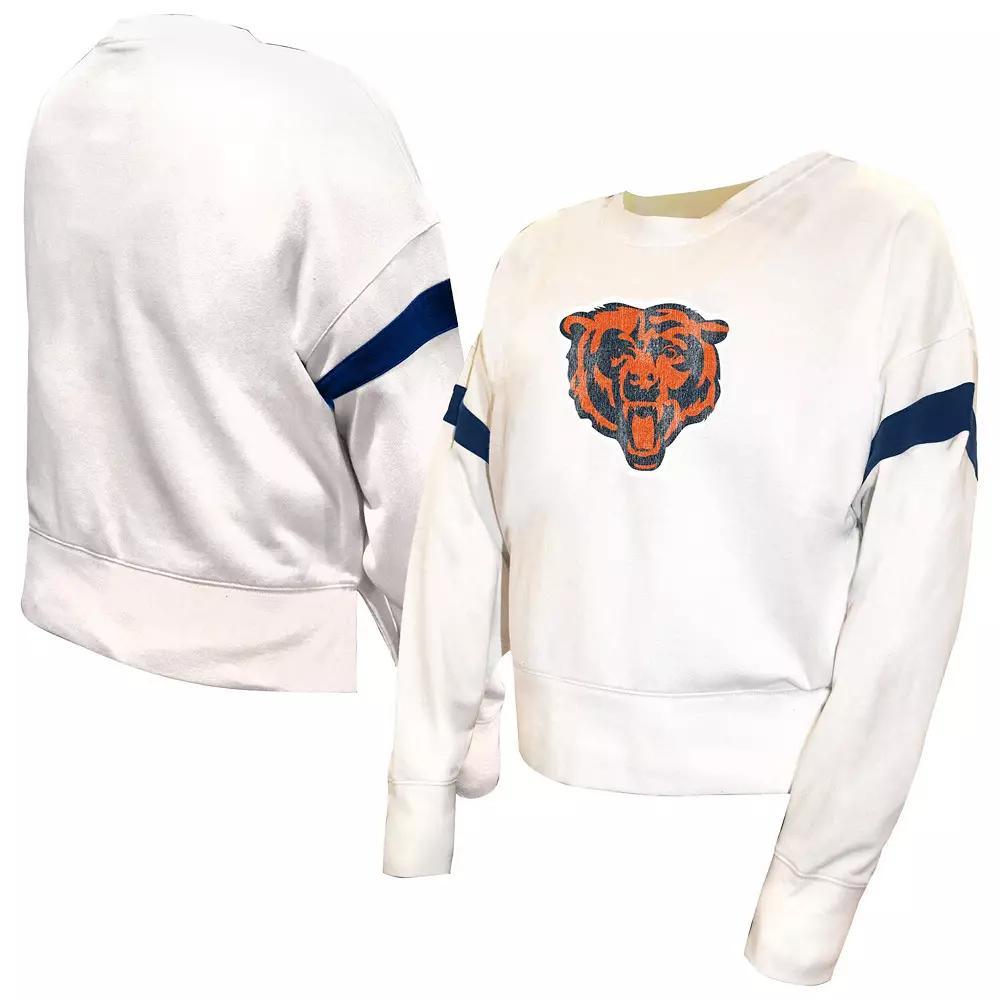 Women's Fanatics  White Chicago Bears Plus Size Fleece Pullover Sweatshirt, Size: 4XL Product Image