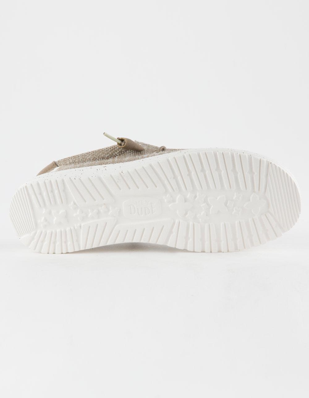 HEY DUDE Wally Stretch Mesh Mens Shoes - OAT Product Image