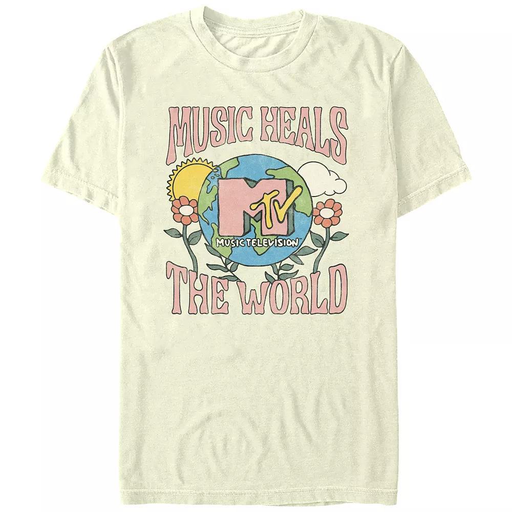 Juniors MTV Music Heals The World Graphic Tee, Womens Product Image