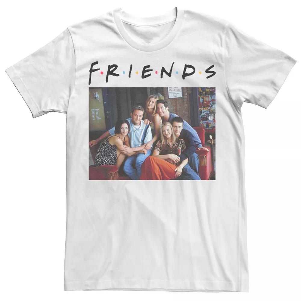 Men's Friends Classic Logo Group Portrait Tee, Size: Medium, White Product Image