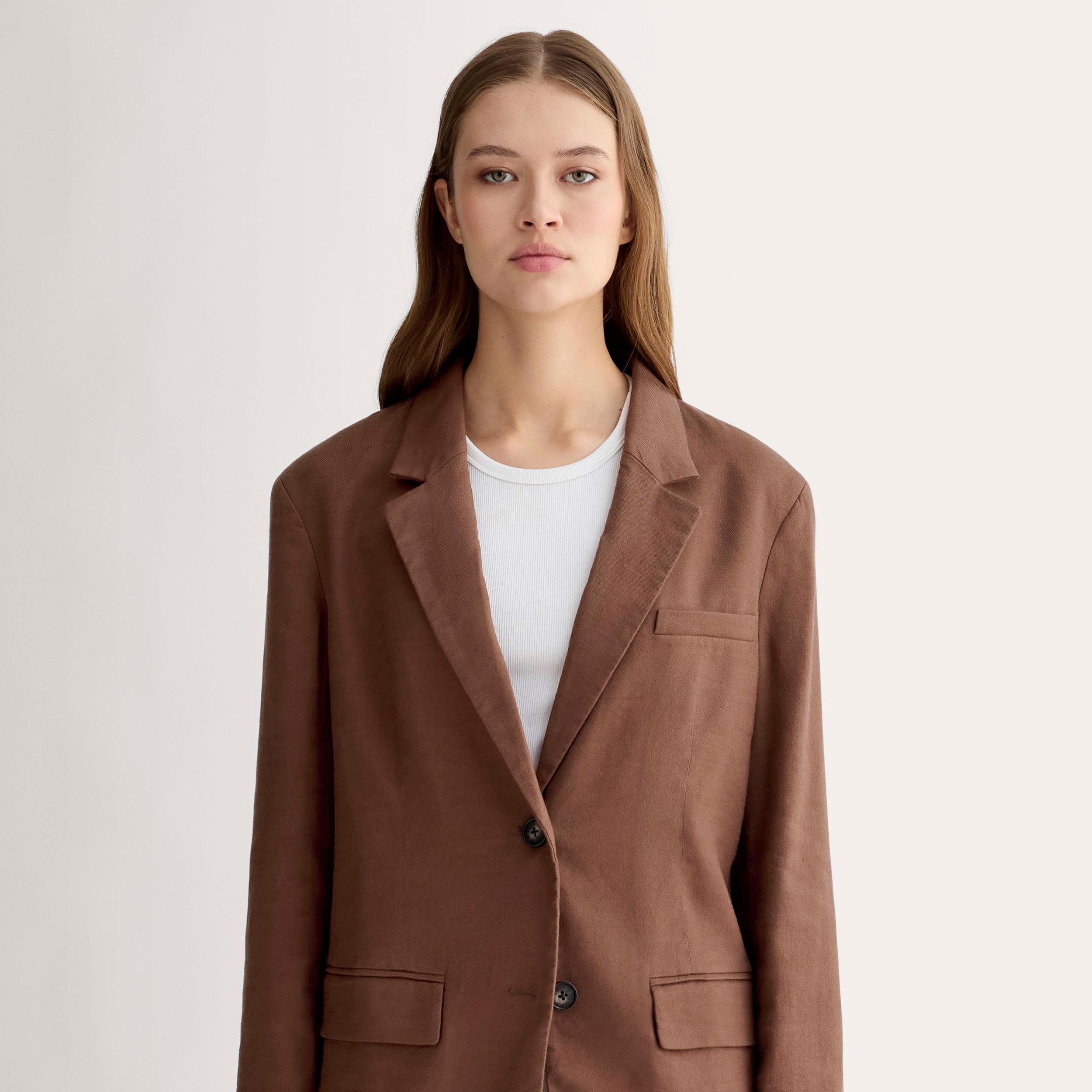The Oversized Blazer in Stretch Linen Product Image