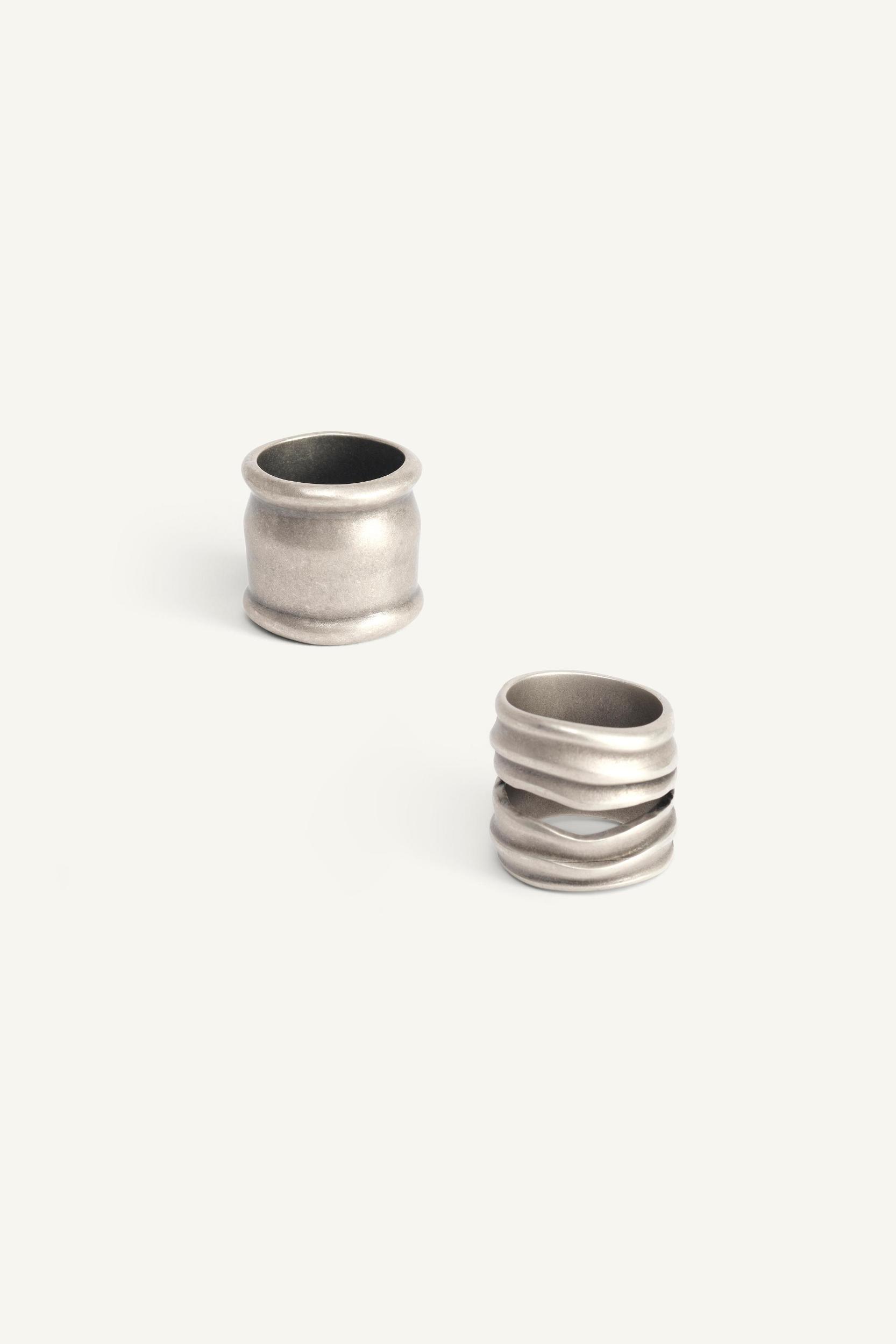 2 PACK OF CONTRASTING RINGS LIMITED EDITION Product Image