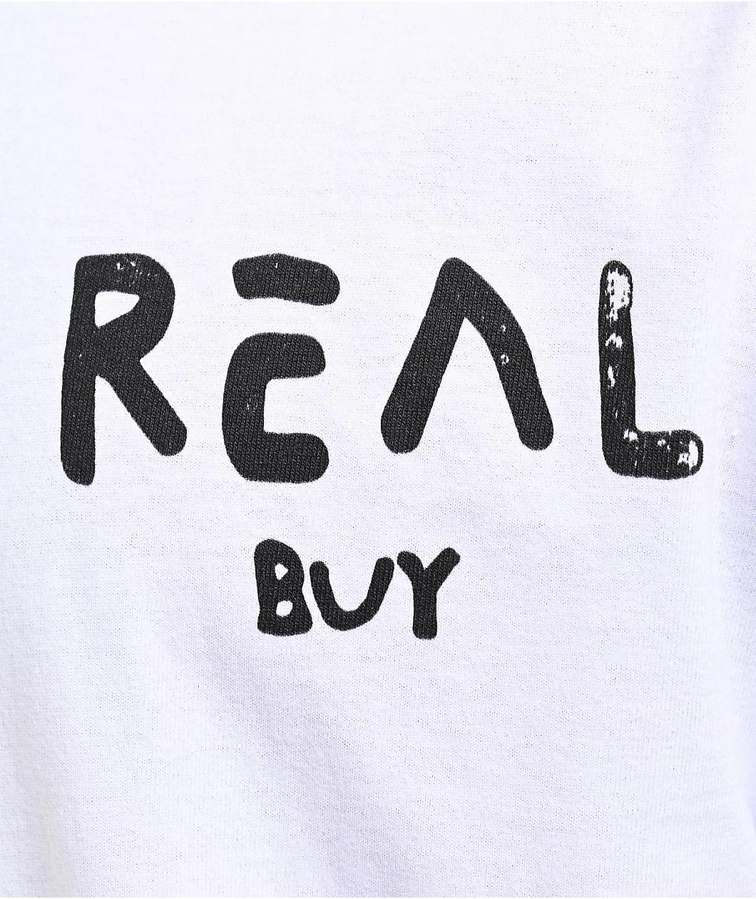Real Buy Question Ghost White T-Shirt Product Image