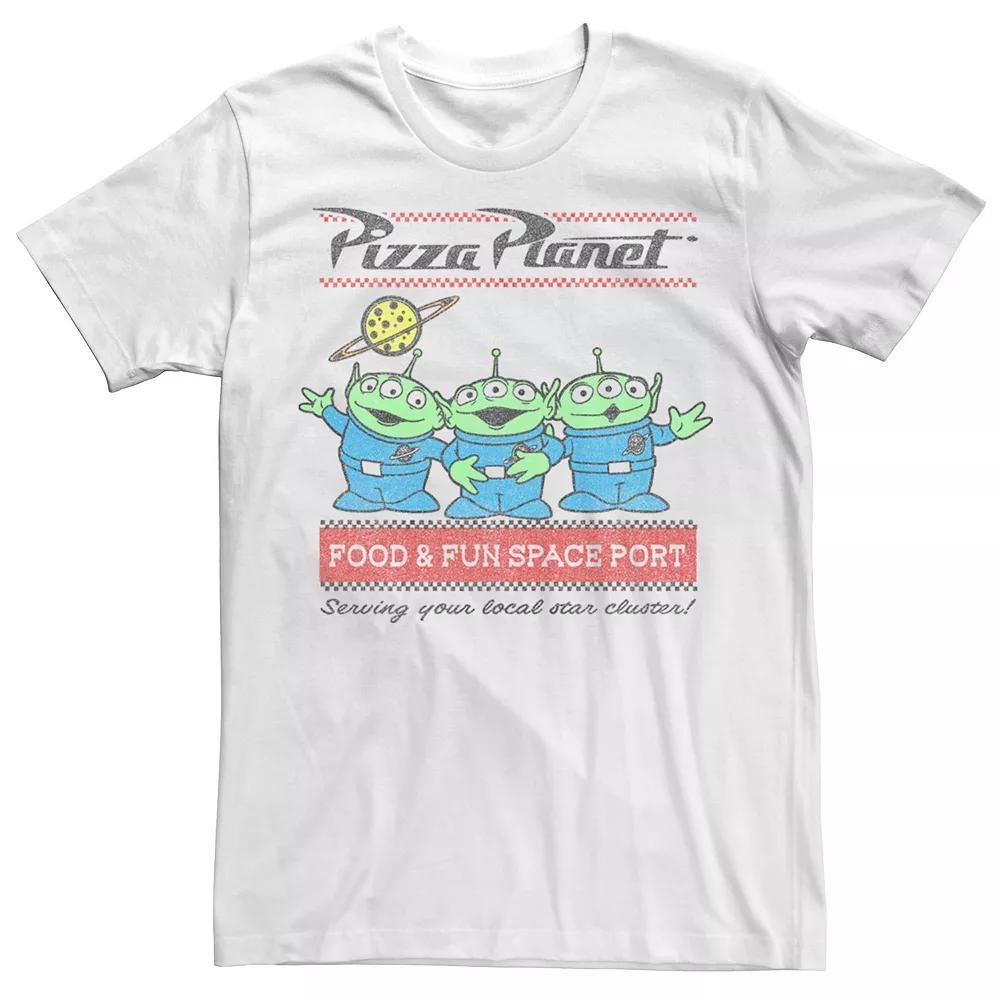 Disney / Pixar's Toy Story Aliens Men's Pizza Planet Tee, Size: XXL, White Product Image