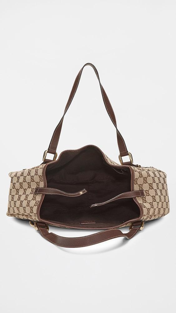 What Goes Around Comes Around Gucci Brown Canvas Abbey Tote | Shopbop Product Image