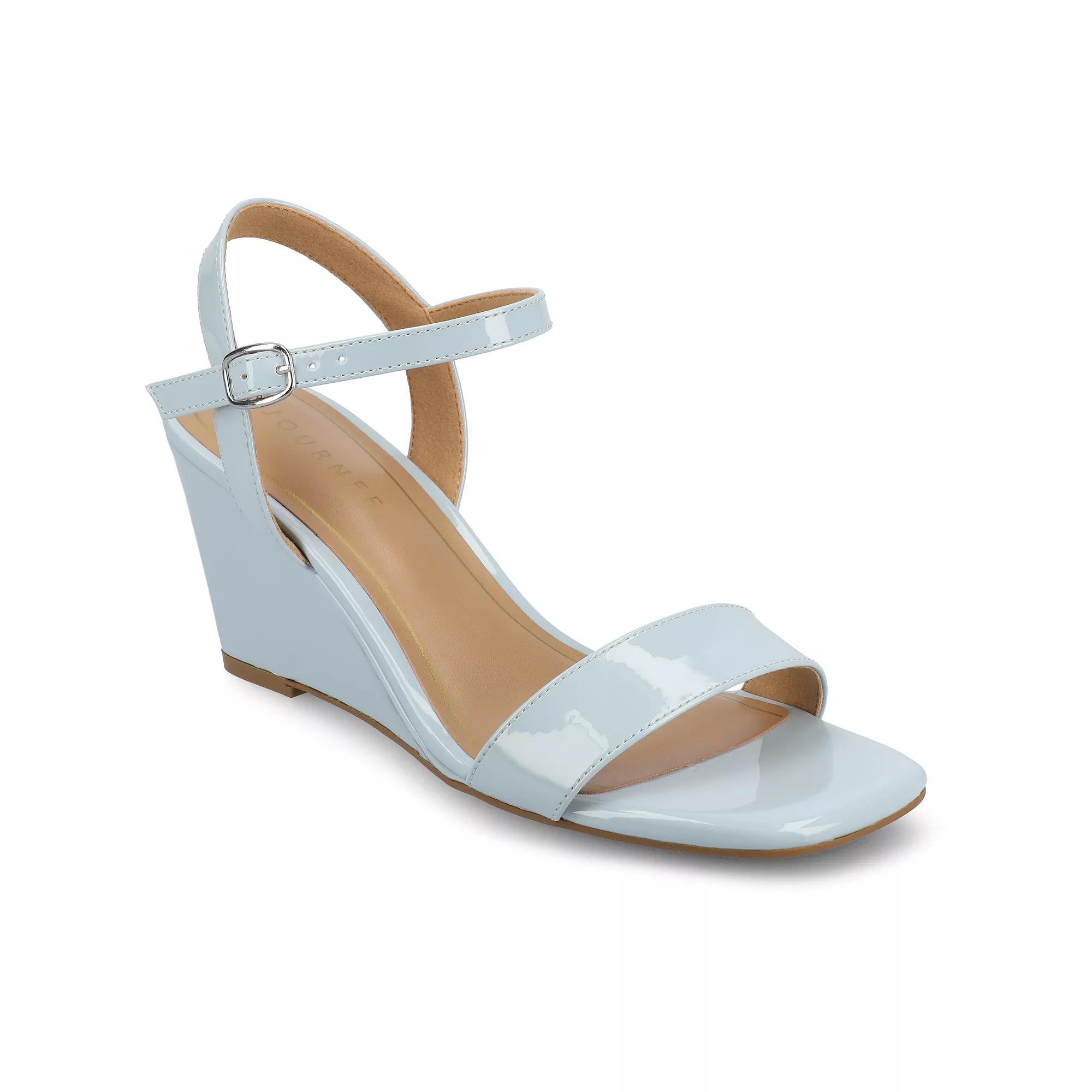Journee Collection Womens Clayr Wedge Sandal Product Image