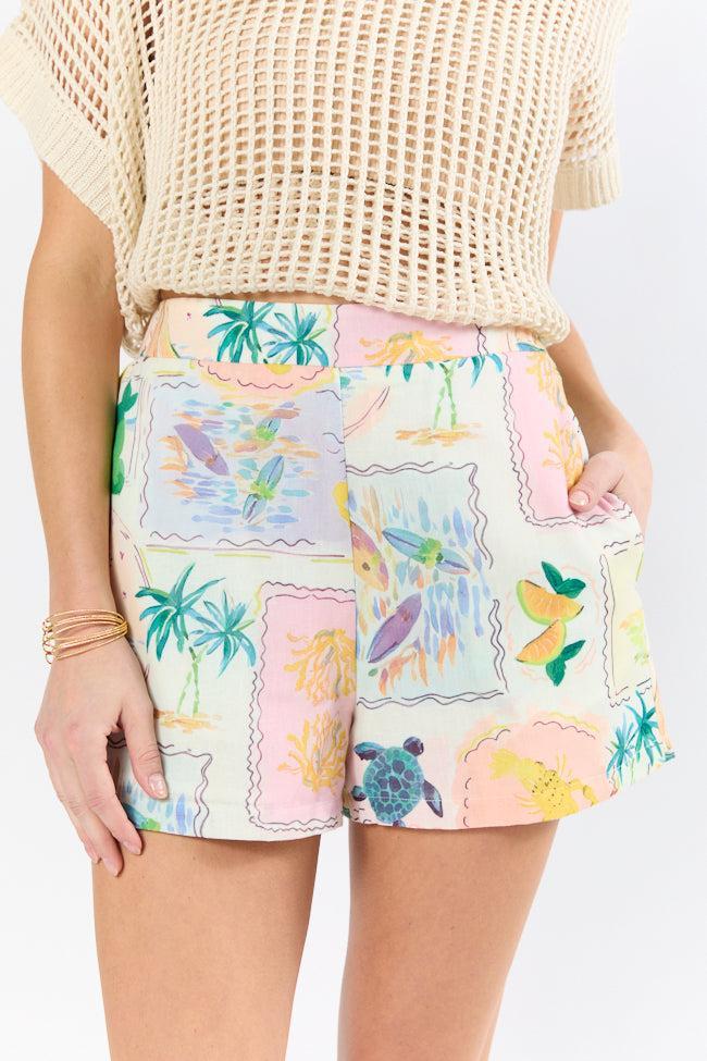 Iconic Tropical Vacation Printed Shorts SALE Product Image