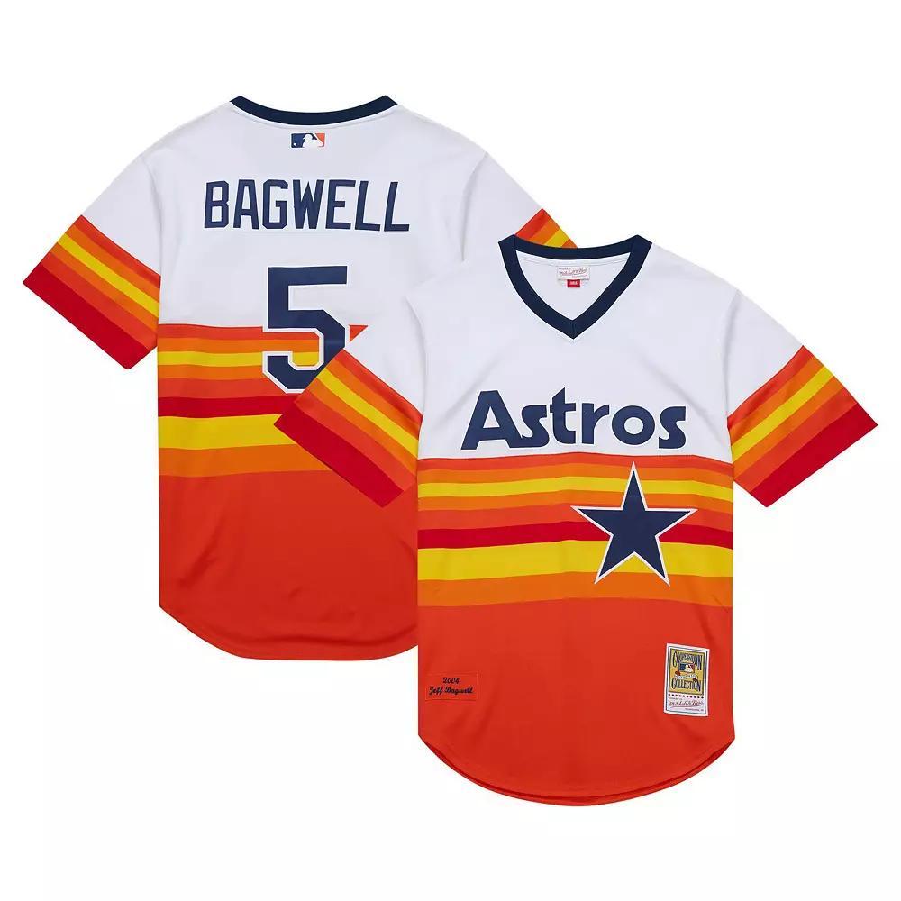 Men's Mitchell & Ness Jeff Bagwell White Houston Astros 2004 Cooperstown Collection Authentic Throwback Jersey, Size: XL Product Image