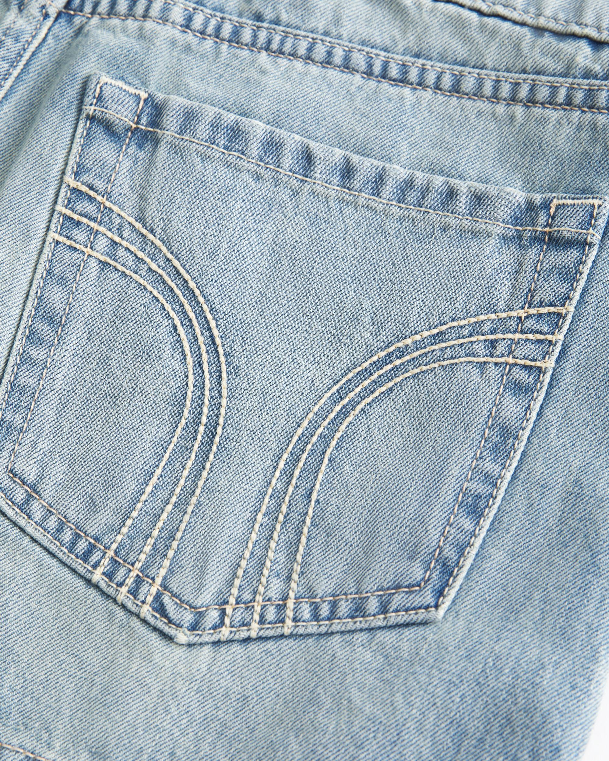 Low-Rise Shine Butterfly Twill Mini Skort Product Image