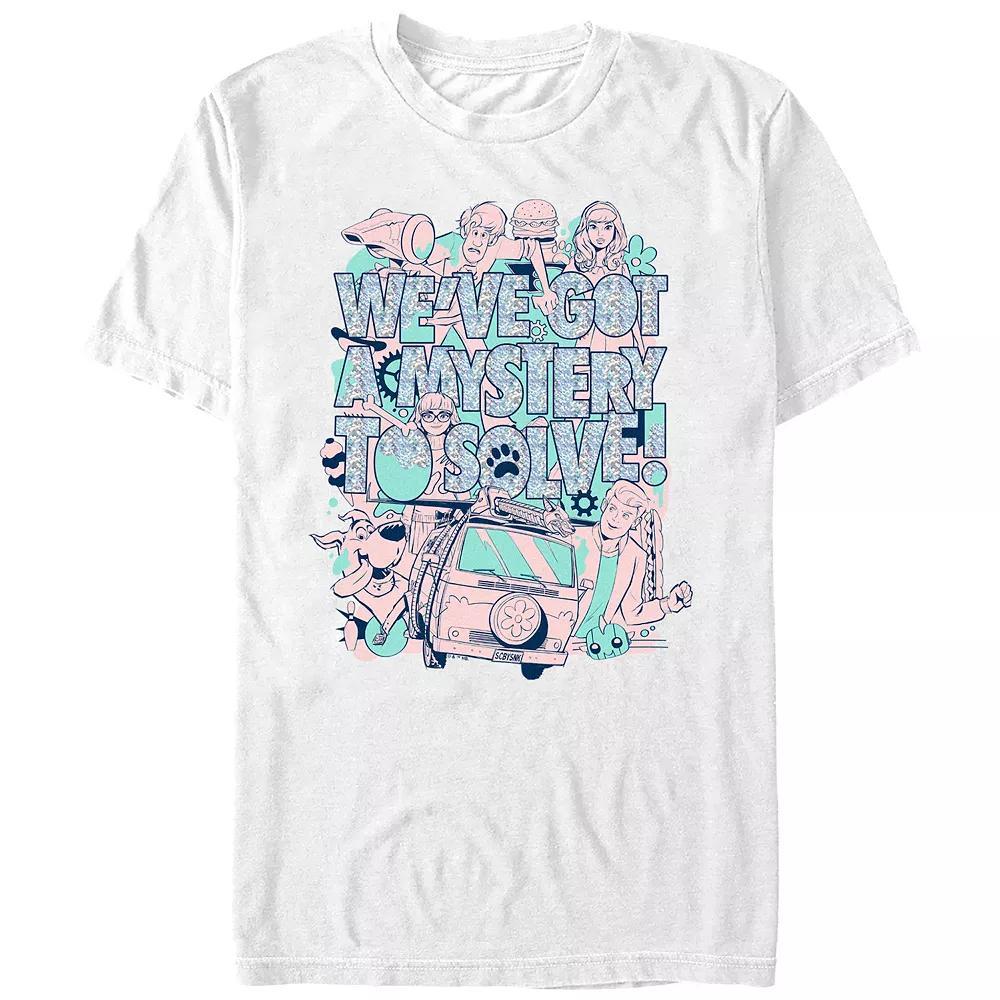 Juniors' Scooby-Doo We've Got A Mystery To Solve Boyfriend Graphic Tee, Women's, Size: Large, White Product Image