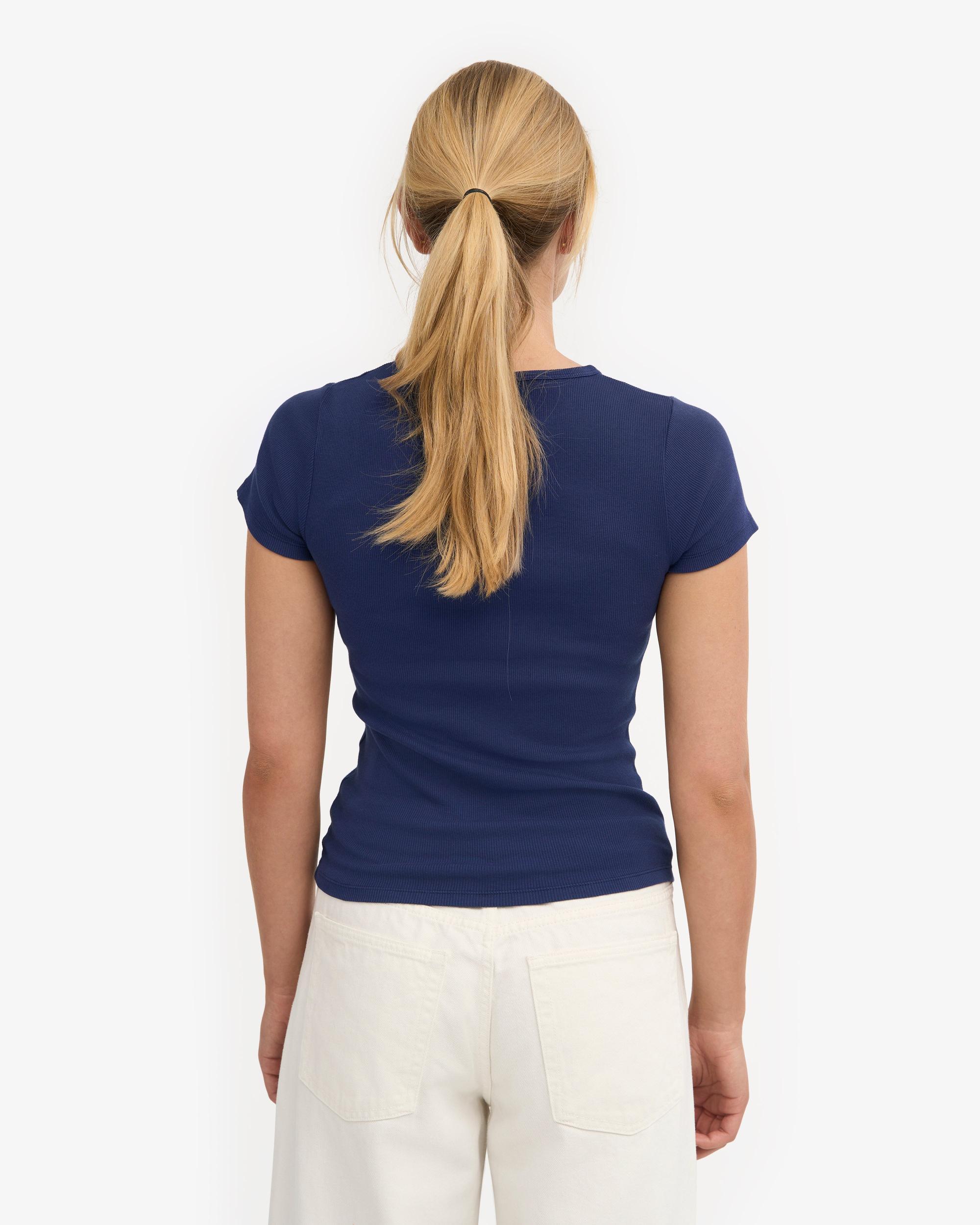Organic Rib T-Shirt - Oxblood Red Product Image