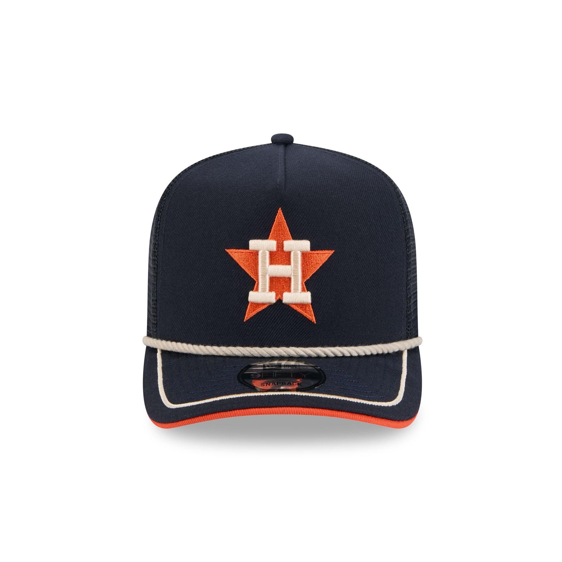 Houston Astros Vintage Team Rope 9FIFTY A-Frame Trucker Male Product Image