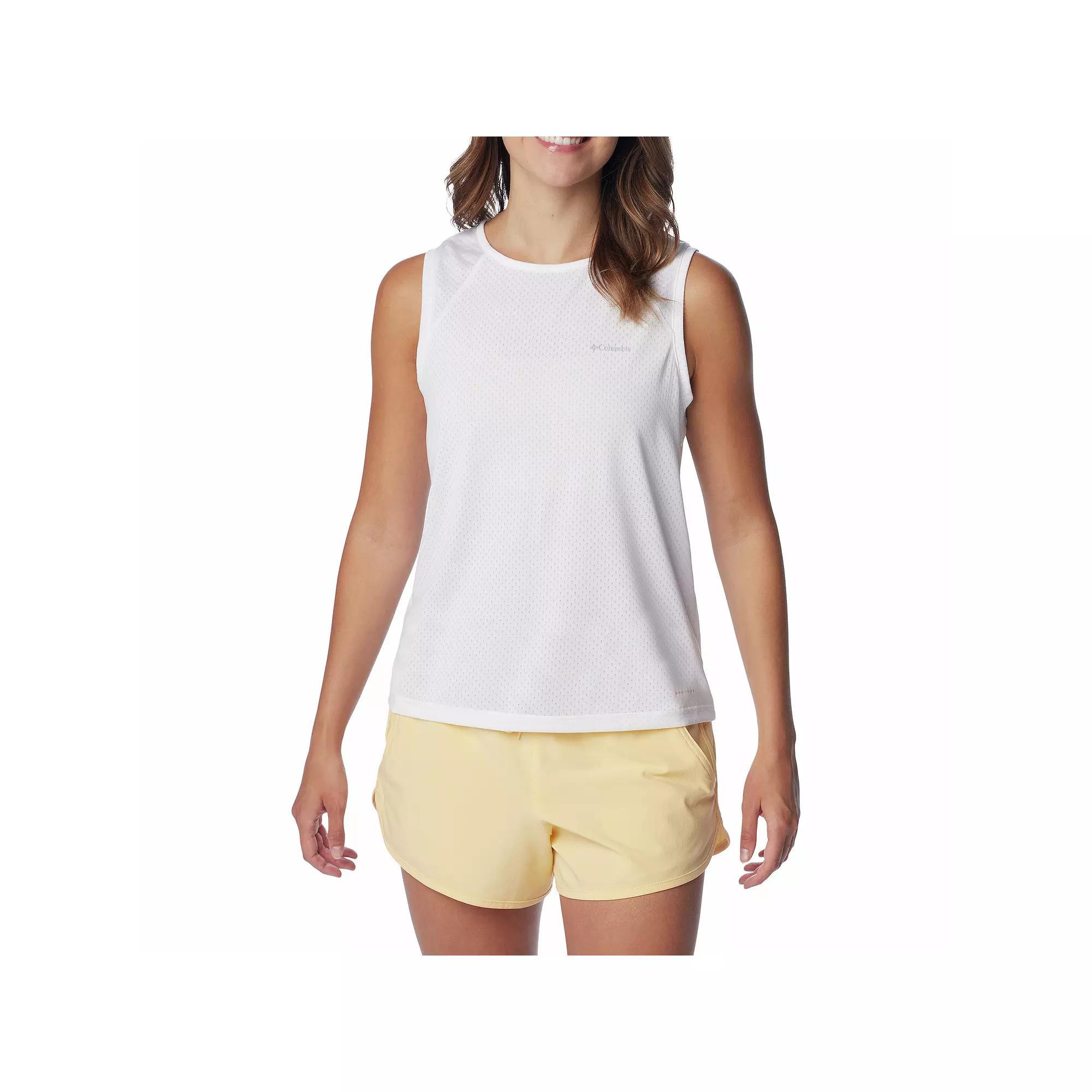 Women's Columbia Bogota Bay Omni-Wick Tank Top, Size: XXL, White Product Image