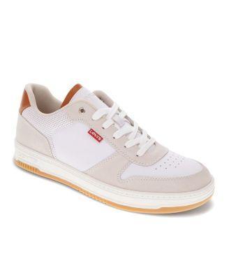 Levis Drive LO 2 Mens Sneakers White Silver Product Image