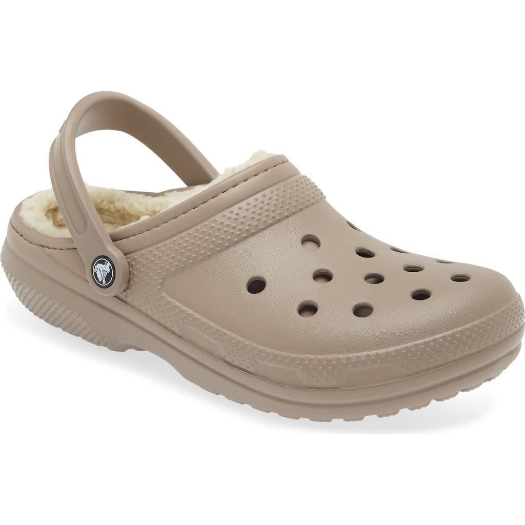 CROCS ™ Classic Lined Slipper in Mushroom/Bone at Nordstrom, Size 15 Women's Product Image
