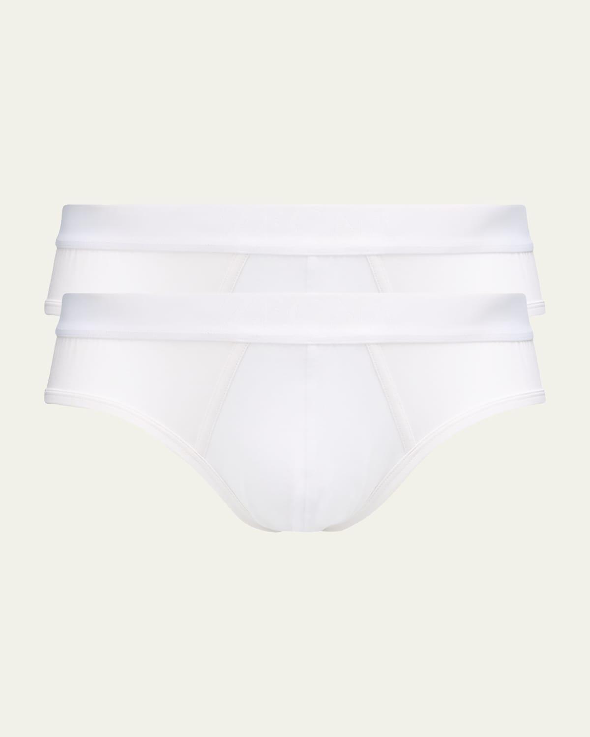 Mens 2-Pack Cotton Midi Briefs Product Image
