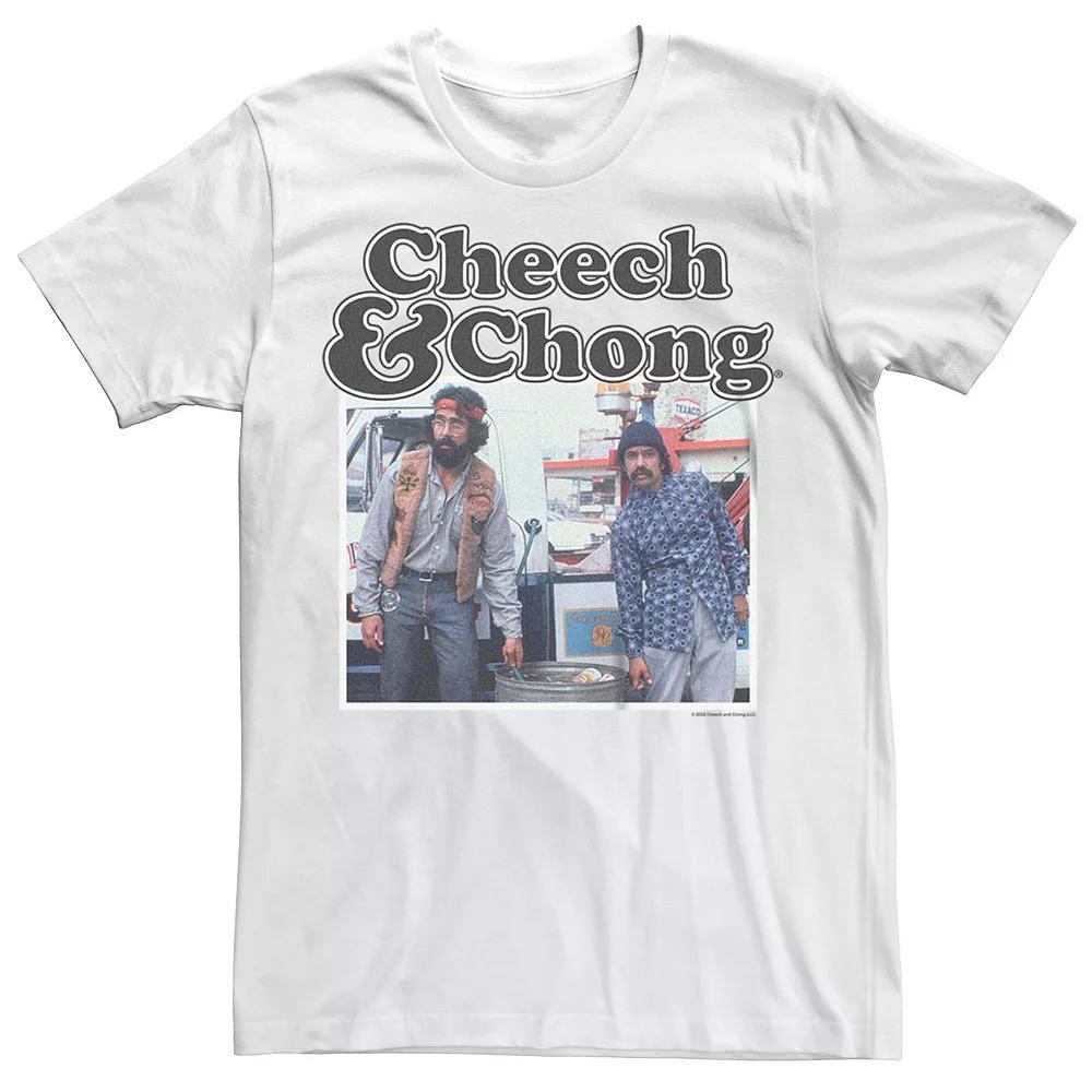 Men's Cheech And Chong Filling Bucket Tee, Size: Medium, White Product Image