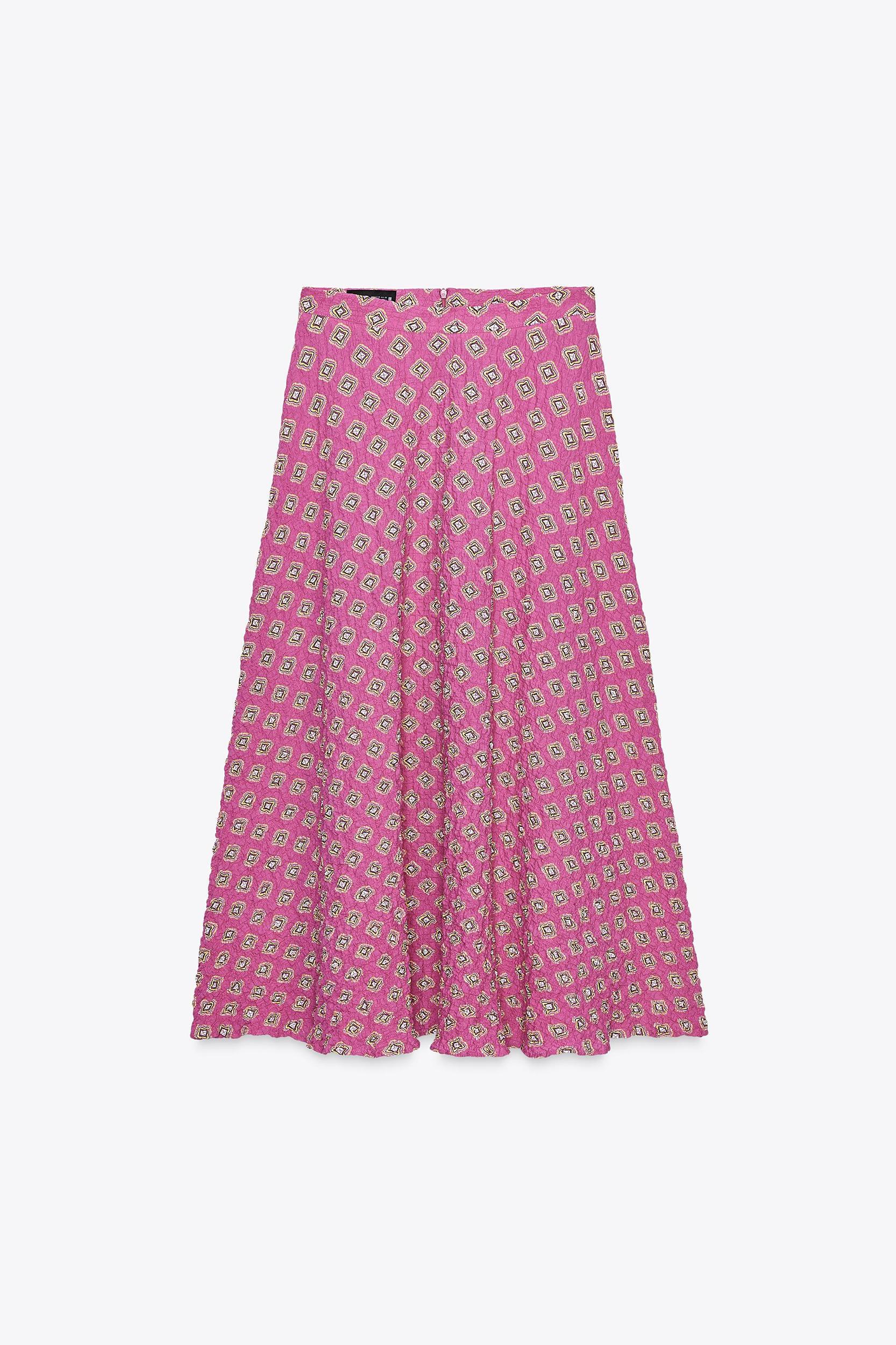 PRINTED MIDI SKIRT Product Image