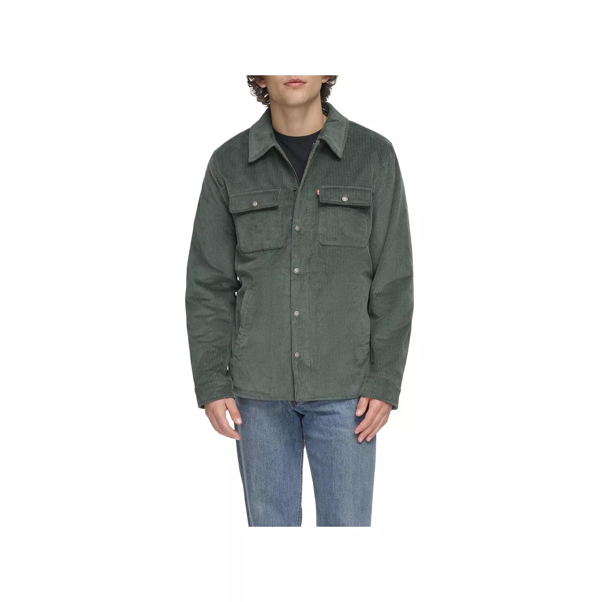 Men's Levi's® Corduroy Sherpa Lined Shirt Jacket, Size: Small, Brown Product Image
