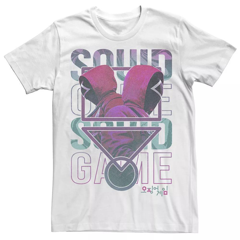 Men's Squid Game Worker Collage Portrait Tee, Boy's, Size: Small, White Product Image