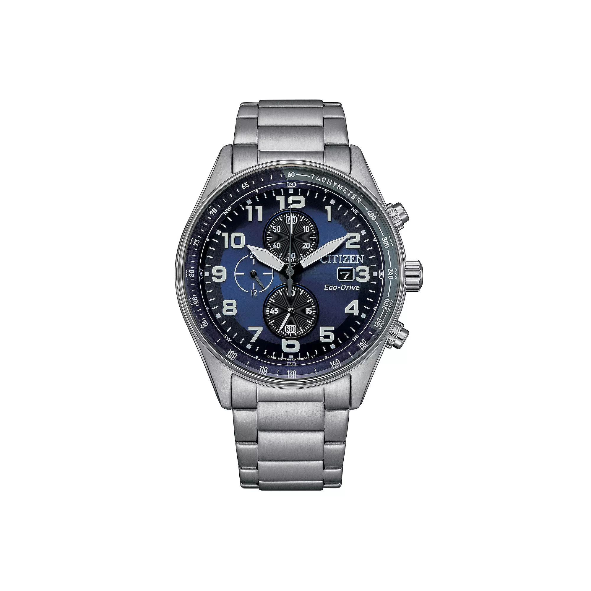 Citizen Mens Eco-Drive Stainless Steel Chronograph Bracelet Watch - CA0770-72L Gray Product Image