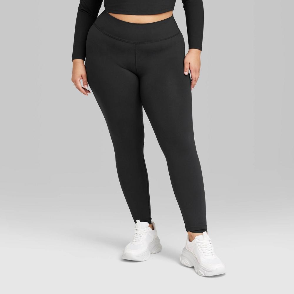 Womens High-Waisted ButterBliss Leggings - Wild Fable Black XXL Product Image