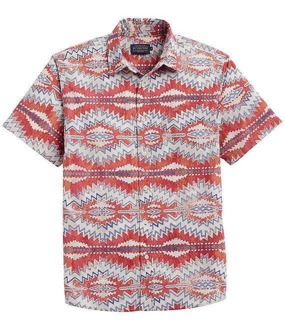 Pendleton Shoreline Sunset Print Short Sleeve Woven Shirt Product Image
