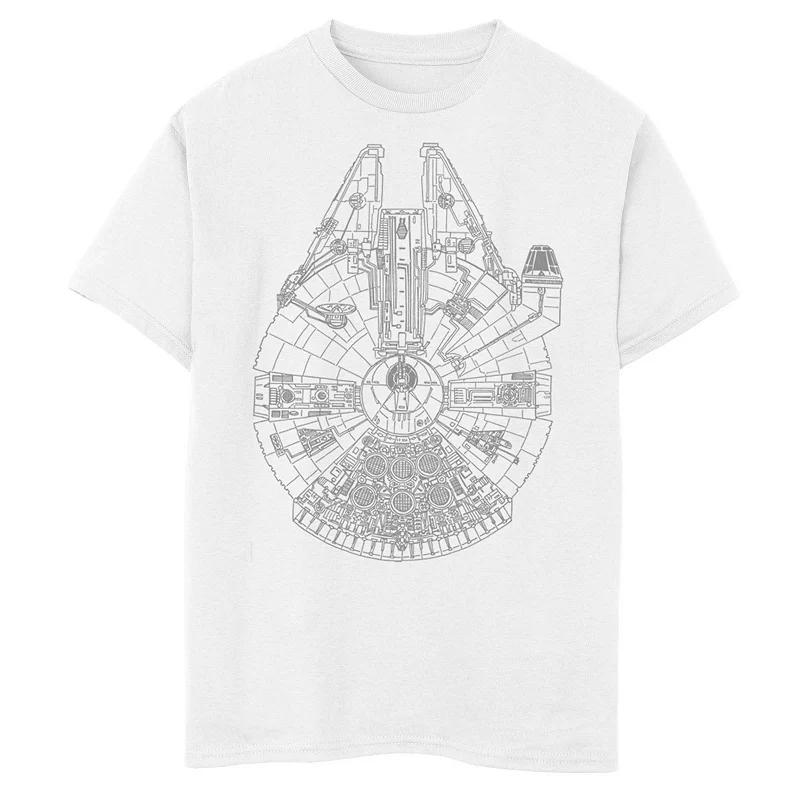 Boys 8-20 Star Wars Millennium Falcon Graphic Tee, Boys Product Image